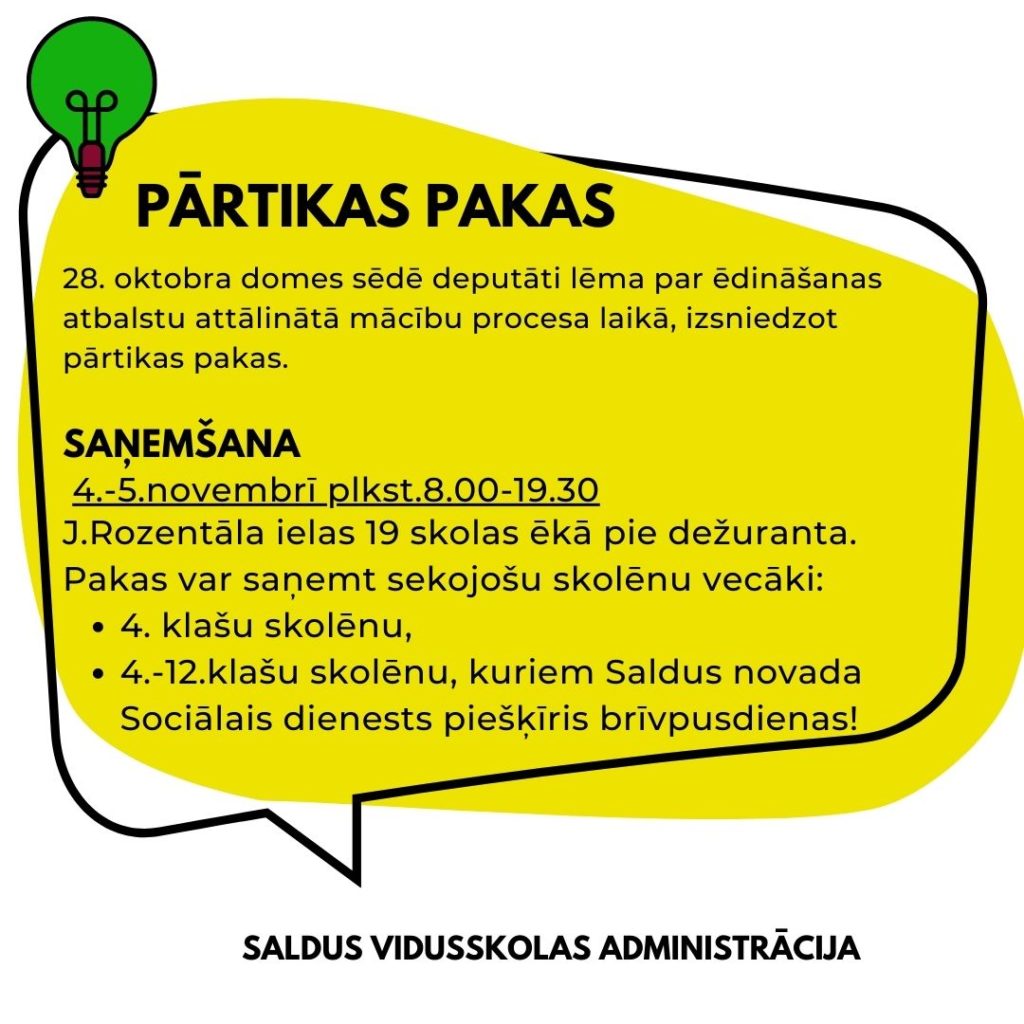 pārtikas paku sadale