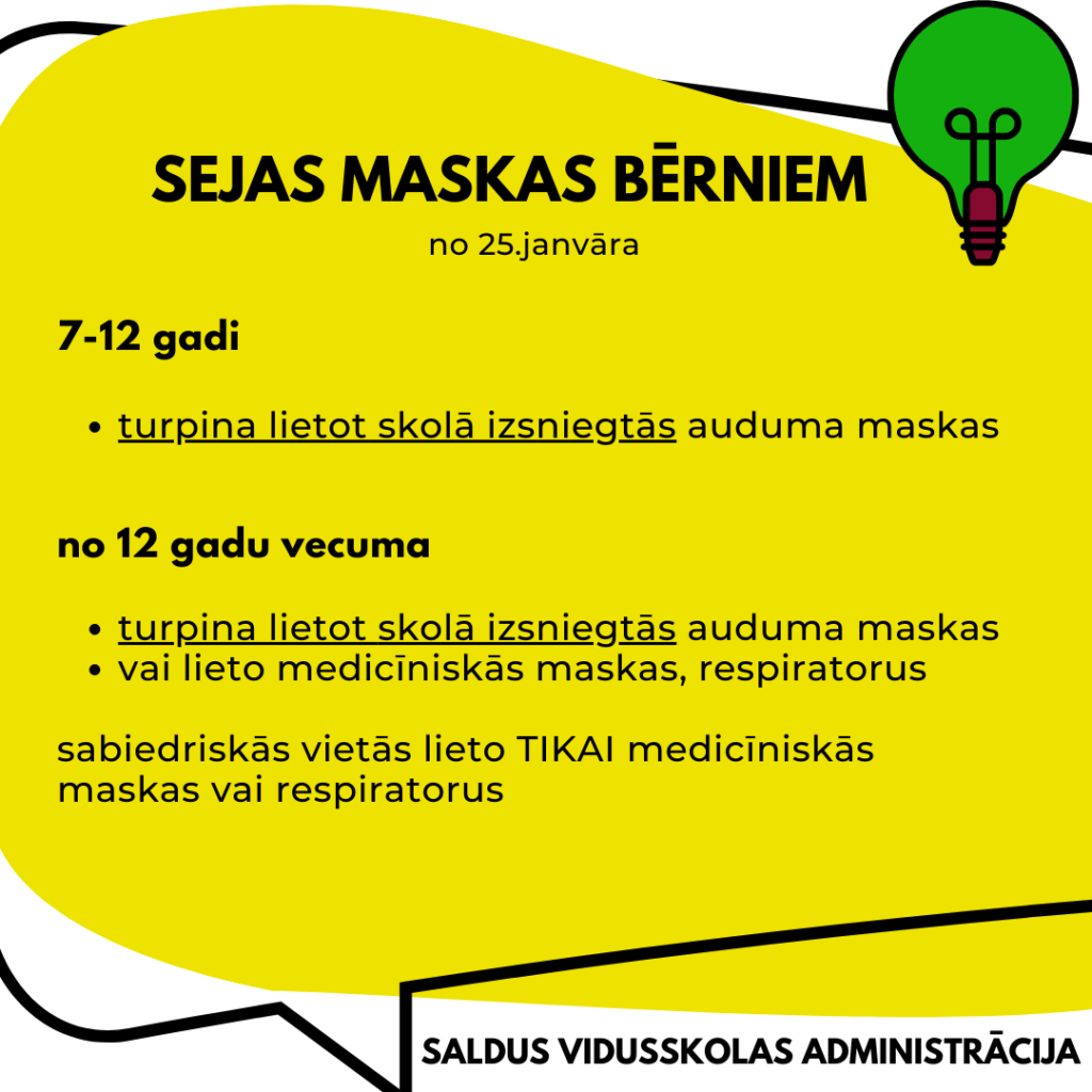 info par masku lietošanu