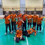 Zēnu florbola komanda.