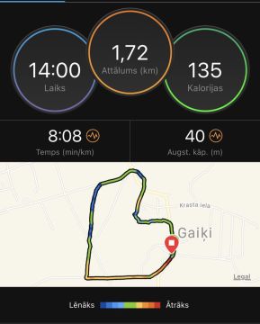 Valtera Stepiņa telefona ekrānšāviņš