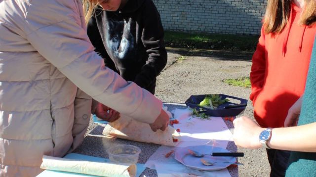 ēdienu gatavošanas nodarbība