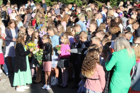 Saldus vidusskolas skolēni