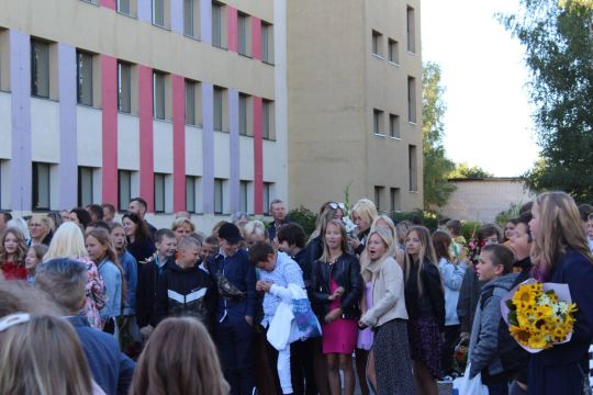 Saldus vidusskolas skolēni