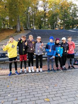 Rudens krosa stafešu uzvarētaji