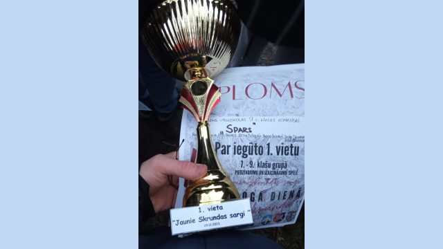 diploms par iegūto 1.vietu