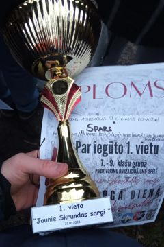 diploms par iegūto 1.vietu