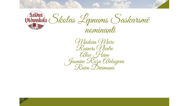 Skolas lepnuma nominanti
