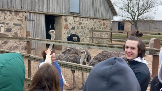 Poļu viesi Saldus vidusskolā