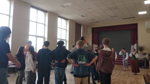 Poļu viesi Saldus vidusskolā