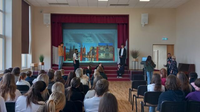 Poļu viesi Saldus vidusskolā