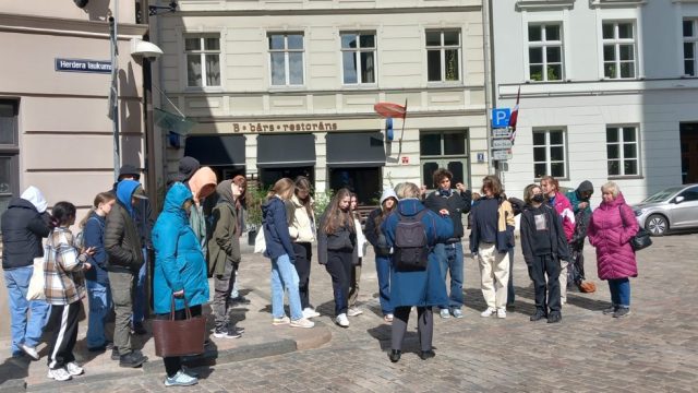 Poļu viesi Saldus vidusskolā