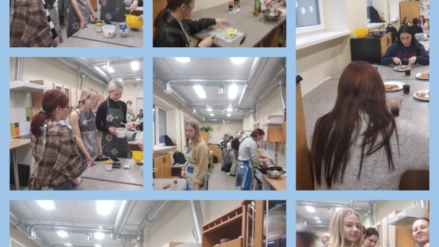 Skolēni e-twinning nodarbībā