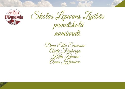 Skolas lepnuma nominanti