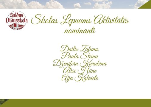 Skolas lepnuma nominanti