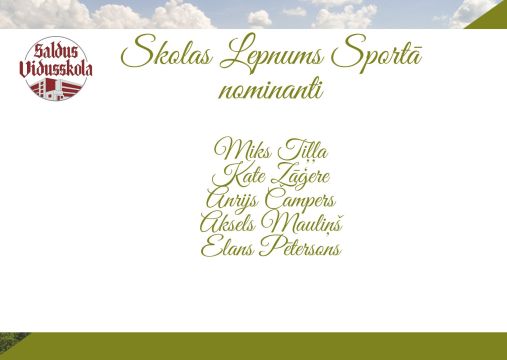 Skolas lepnuma nominanti