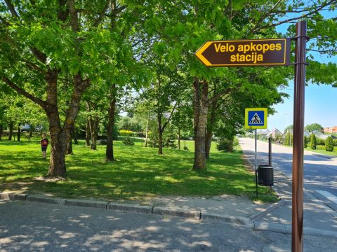 Velo apkopes punkta atklāšana