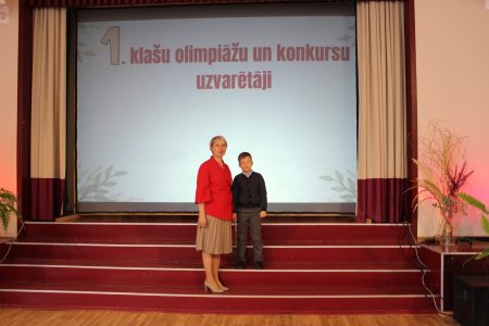 Olimpiāžu un konkursu uzvarētaju godināšana.