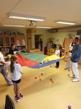 Aktivitātes Ģimeņu sporta dienā MS