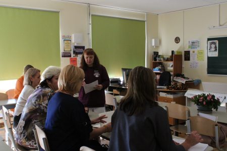Skolotāji profesionālās pilnveides dienā "Skolotājs skolotājam"saldus vidusskolā.