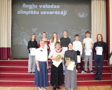 Olimpiāžu un konkursu uzvarētāju godināšana
