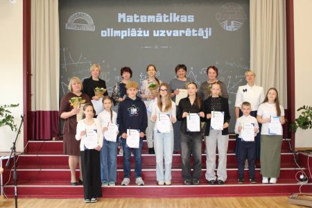 Olimpiāžu un konkursu uzvarētāju godināšana