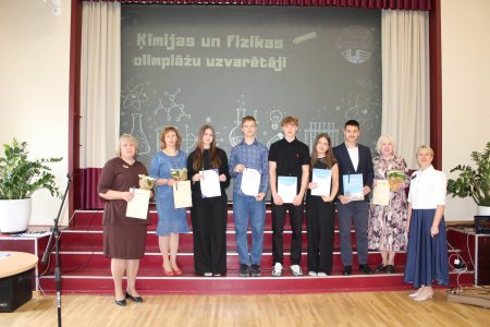 Olimpiāžu un konkursu uzvarētāju godināšana